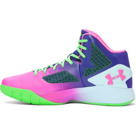 purple under armour basketball shoes